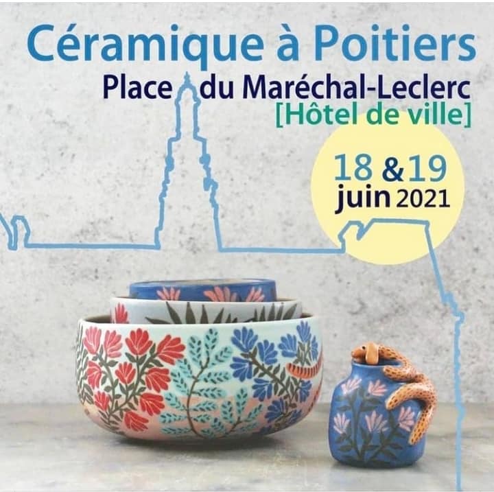 Affiche Céramique à Poitiers 2021 Anaïs Trivier