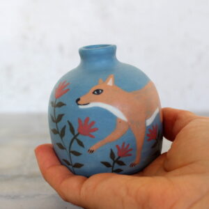 Mini vase Renard. Pièce unique d'Anaïs Trivier.