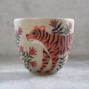 Tasse Tigre en céramique fabriquée et illustrée par Anaïs Trivier