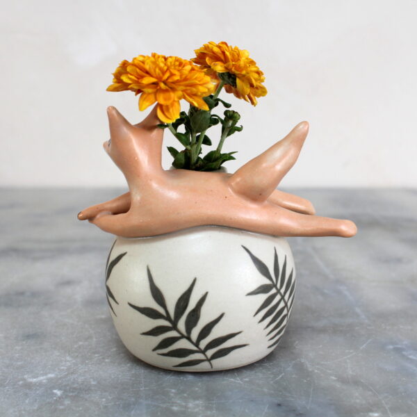 Mini vase modelé Renard. Pièce unique