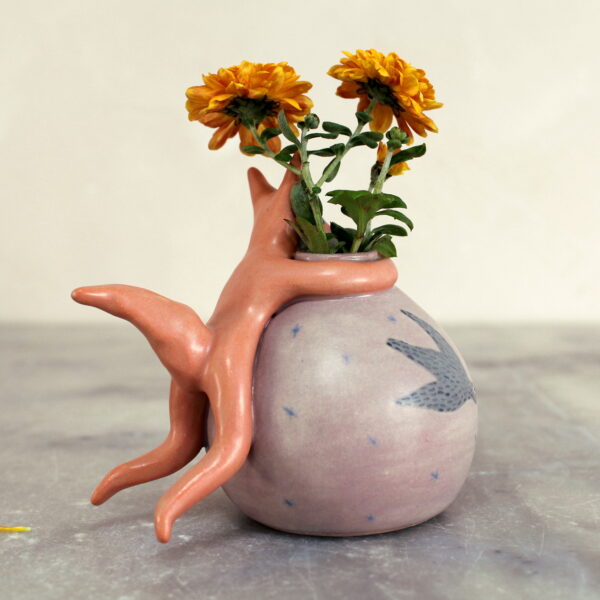 Mini vase modelé Renard. Pièce unique