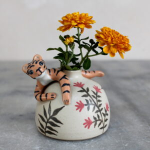 Mini vase modelé Tigre