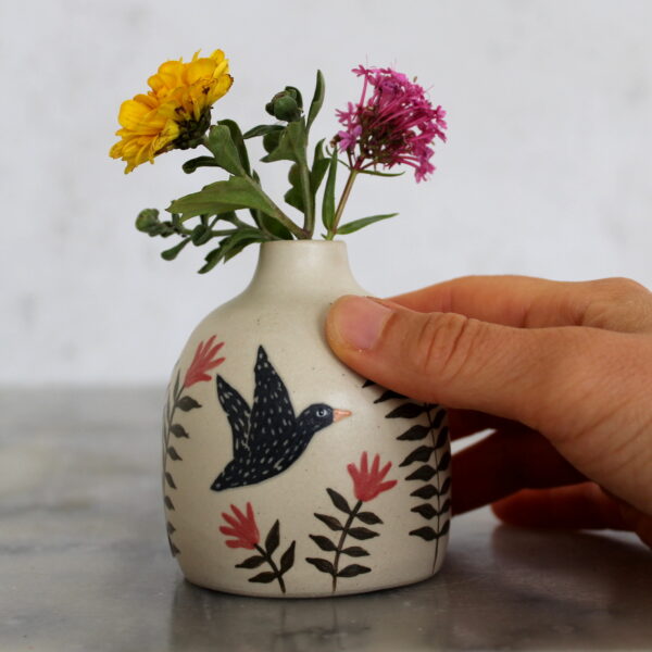 Mini vase Oiseaux noirs – Image 2