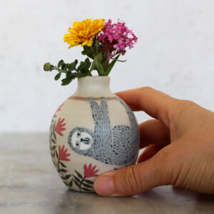 Mini vase Paresseux. Pièce unique d'Anaïs Trivier.